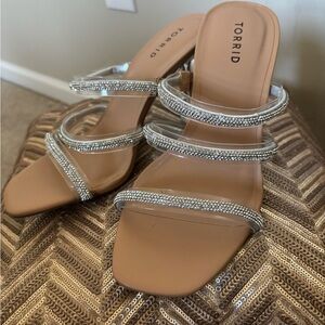 Torrid Silver Strappy Heels